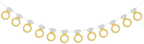 Diamond Ring Garland Bachelorette Party Banner Engagement Decor
