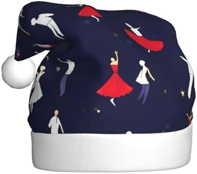 Personalized Santa Hat with Ballroom Dance Pattern