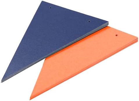 Blue And Orange Double Sided Triangle Pennant Banner Pack of 30