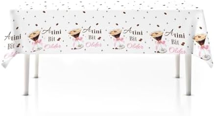 3Pcs Espresso Martini Tablecloths 54 x 108 Inch