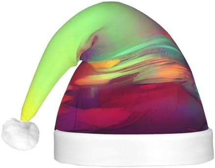 Qin Zheng LED Light Up Santa Hat for Adults Christmas Hat