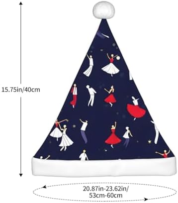 Personalized Santa Hat with Ballroom Dance Pattern