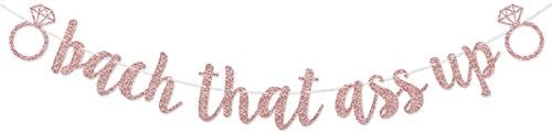 Glamoncha Rose Gold Bachelorette Banner Garland