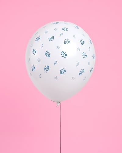 XO Fetti Blue Coastal Latex Balloons 24pk 12