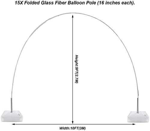 LANGXUN 20ft Balloon Arch Kit for Parties