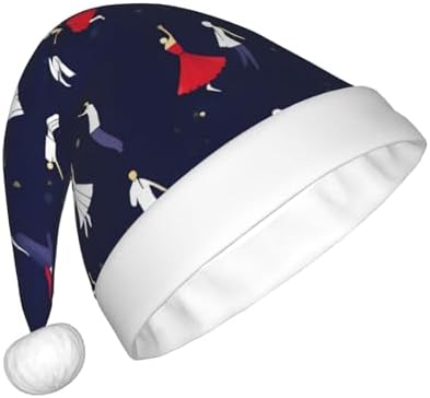 Personalized Santa Hat with Ballroom Dance Pattern