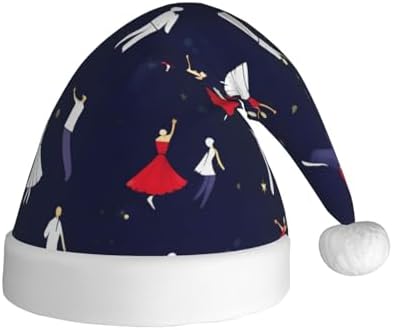 Personalized Santa Hat with Ballroom Dance Pattern