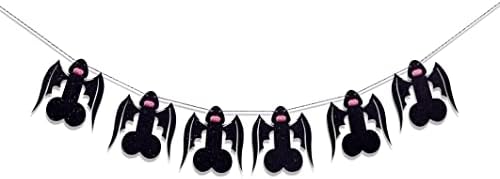 Halloween Vampire Bachelorette Party Banners with Wings and Fangs