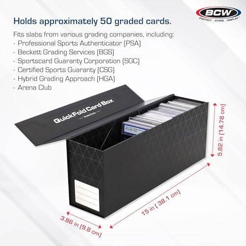 BCW QuickFold Card Boxes - Magnetic Closure 3 Pack