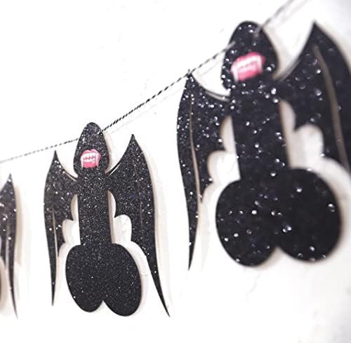 Halloween Vampire Bachelorette Party Banners with Wings and Fangs