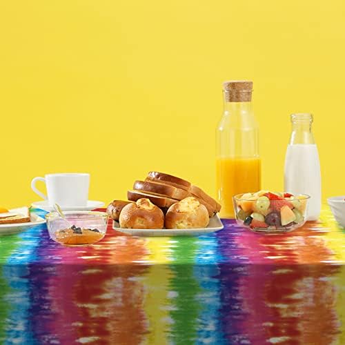 Iceyyyy 6pcs Tie Die Tablecover Rainbow Decor