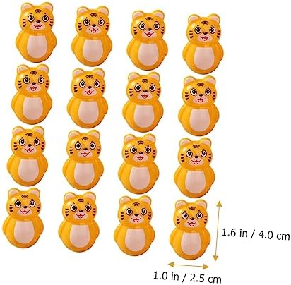 20pcs Tiger Tumbler Toy Wobbling Home Decor for Kids