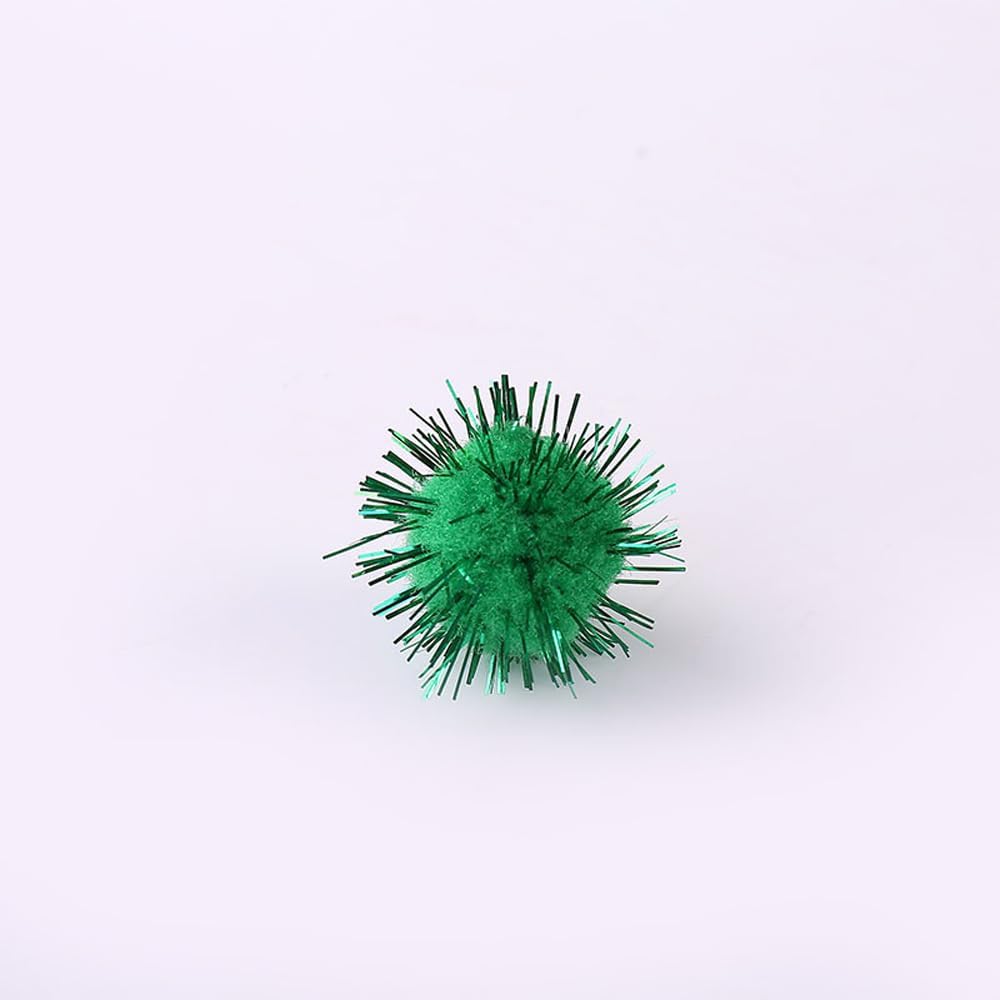 200pcs Glitter Sparkle Balls Christmas Decorations Green
