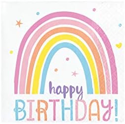 Happy Rainbow Beverage Napkins 16 ct