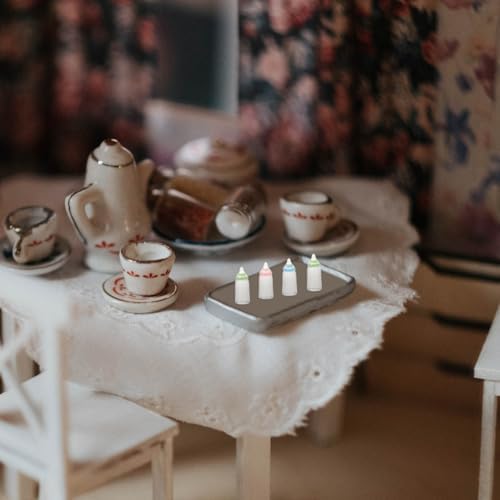 Kichvoe 30pcs Miniature Doll Bottle Set for Baptism Party Favors
