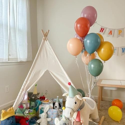 KEPMOV Boho Rainbow Balloons 60Pcs Set 12 Inch Decor