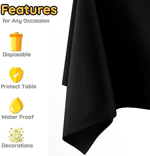 3 Packs Disposable Racetrack Tablecloth 54x108 Inches