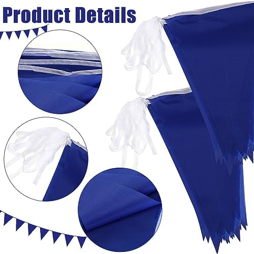 Panelee 300 Feet Blue Pennant Banner Garland