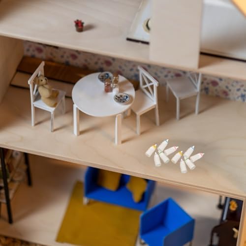 Kichvoe 30pcs Miniature Doll Bottle Set for Baptism Party Favors