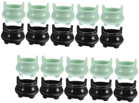 Toyvian 80pcs Miniature Witch Cauldron Pots Halloween Decorations
