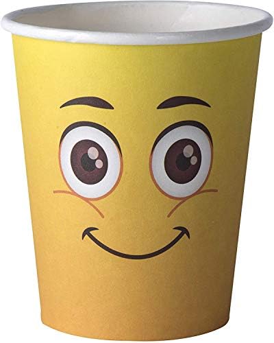 Hammont Smiley Party Paper Cups 9 oz 40Packs 2000Pieces
