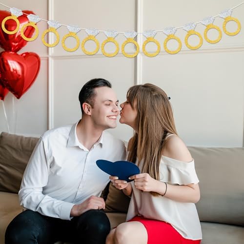Diamond Ring Garland Bachelorette Party Banner Engagement Decor