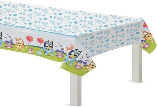 Amscan Bluey Plastic Party Table Cover 54x96