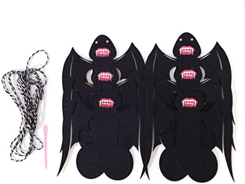 Halloween Vampire Bachelorette Party Banners with Wings and Fangs