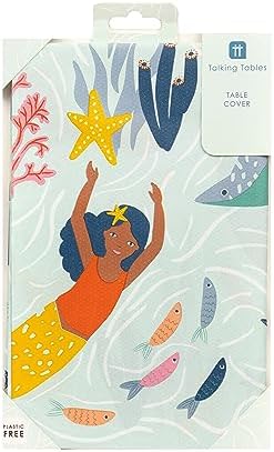 Talking Tables Mermaid Themed Paper Table Cover 180x120cm