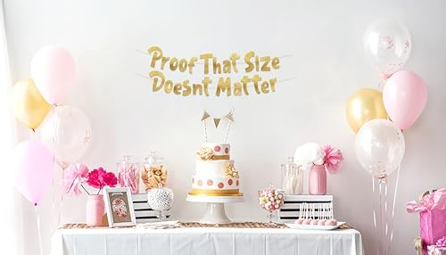Funny Bachelor Party Gold Glitter Banner