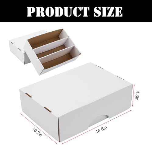 4 Pack Cardboard Storage Boxes for Trading Cards