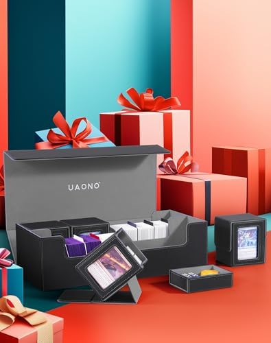 UAONO 5 in 1 Card Deck Case with Storage Boxes