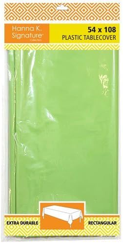 Hanna K Signature 54x108 Inch Lime Green Tablecover - 72 Per Case