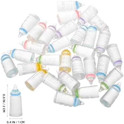 Kichvoe 30pcs Miniature Doll Bottle Set for Baptism Party Favors