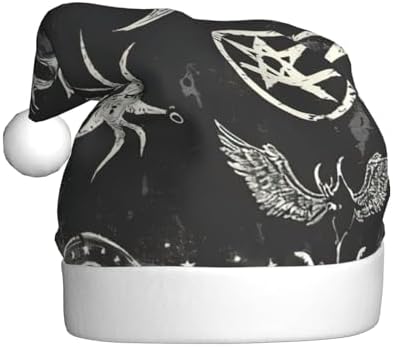 QINZHENG Supernatural Symbols Santa Hat