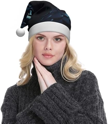 QINZHENG 3D Snake Santa Hat Velvet Plush