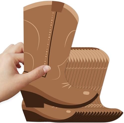 Big Dot of Happiness Western Hoedown Cut Outs - Set of 20