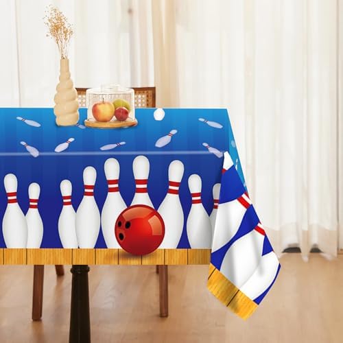 2 Pcs Bowling Party Tablecloth 54x87 Inch