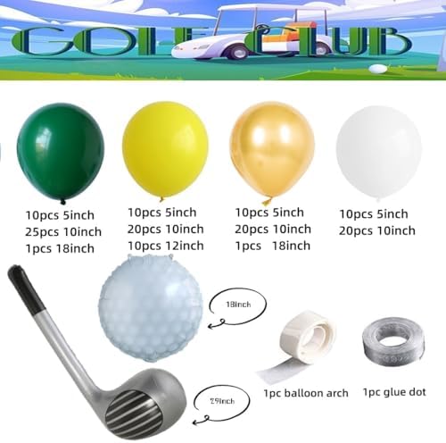 Hole In One Balloon Arch Golf Themed Decor