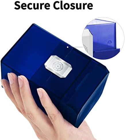 Sooez Card Case with Dice Storage Blue