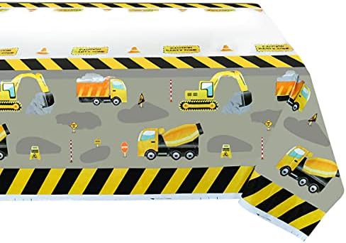 Construction Table Covers 86x51in for Kids Party