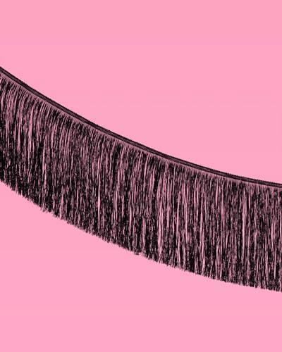 XO Fetti Til Death Do Us Party Banner Black Iridescent 5 Ft