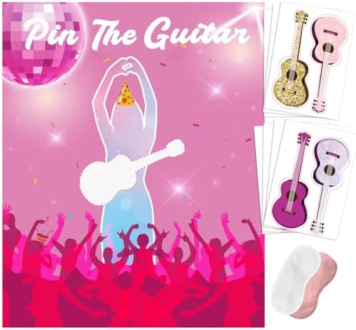 Pin The Guitar Music Party Game for Girls