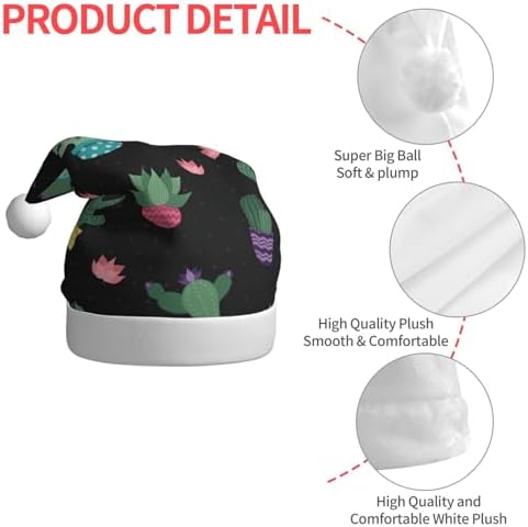 QinZheng Cactus Santa Hat Personalized Christmas Headwear