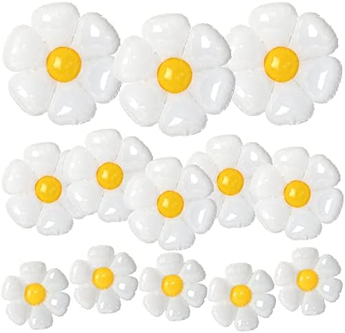 NOVWANG Daisy Balloons 18PCS Party Decorations