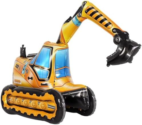 Self Standing 4D Foil Excavator Balloon for Kids