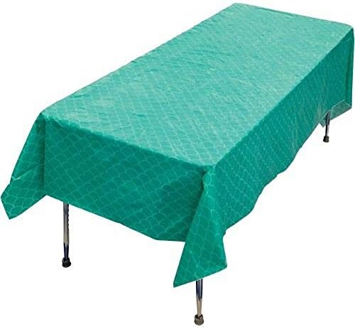 U S Toy Mermaid Scale Table Cover Teal
