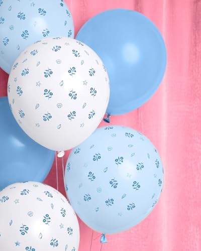 XO Fetti Blue Coastal Latex Balloons 24pk 12
