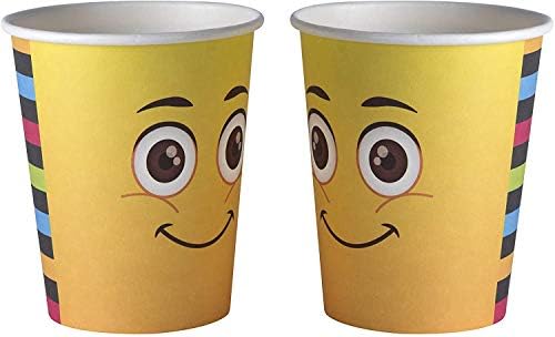 Hammont Smiley Party Paper Cups 9 oz 40Packs 2000Pieces