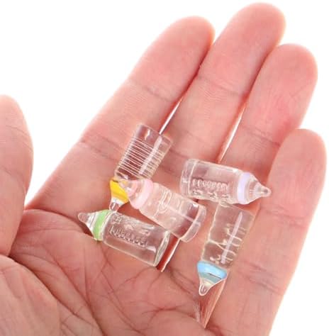 Kichvoe 30pcs Miniature Doll Bottle Set for Baptism Party Favors